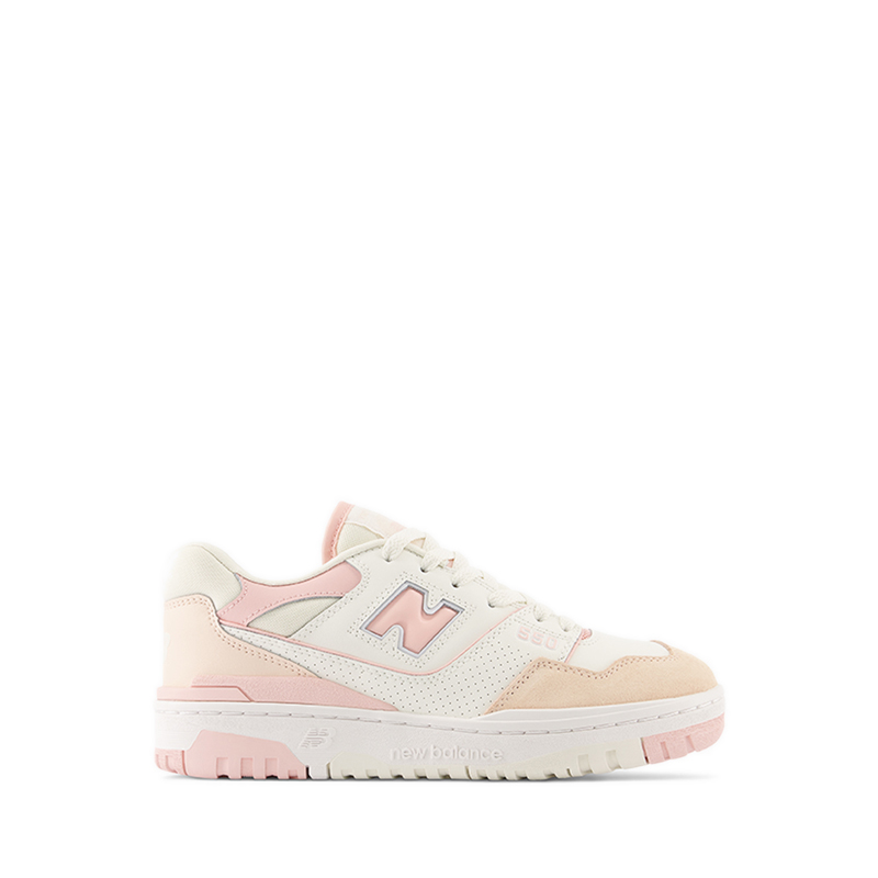 BBW550 Women Sneakers - White with Pink