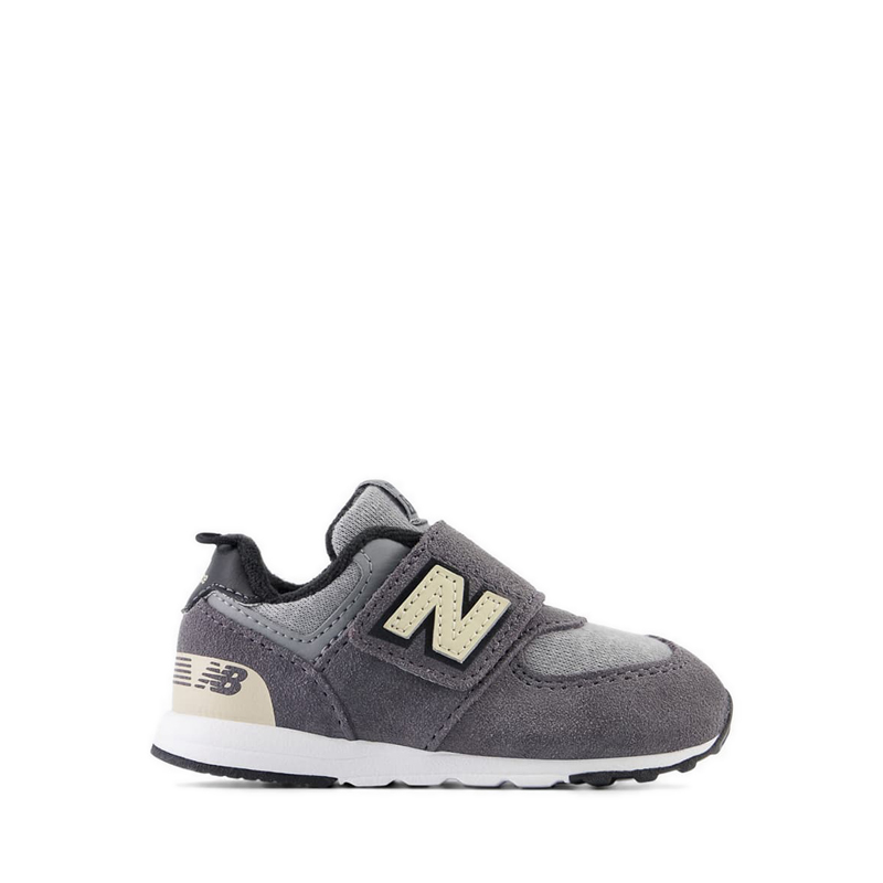 574 Hook and Loop Boy's Sneakers Shoes - Grey