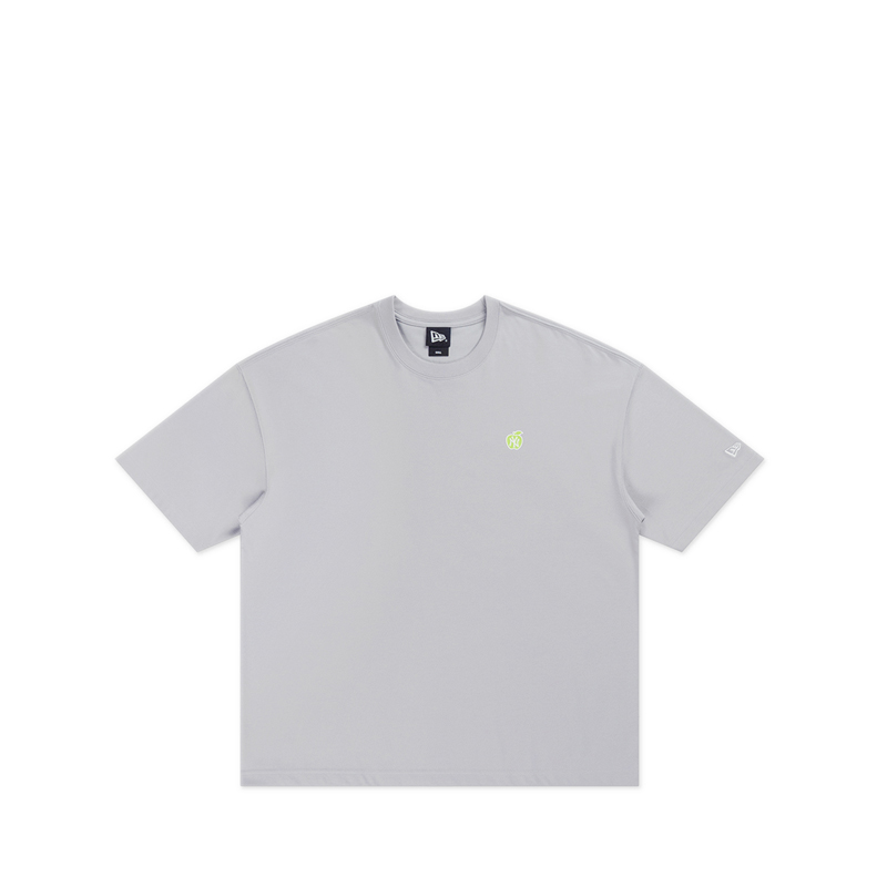 Oversize Ss Tee Mlb Fruit Logo New York Yankees Unisex T-Shirt - Dolphin Gray