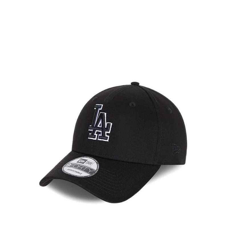 940 LA Dodgers Black Base Men's Cap - Black