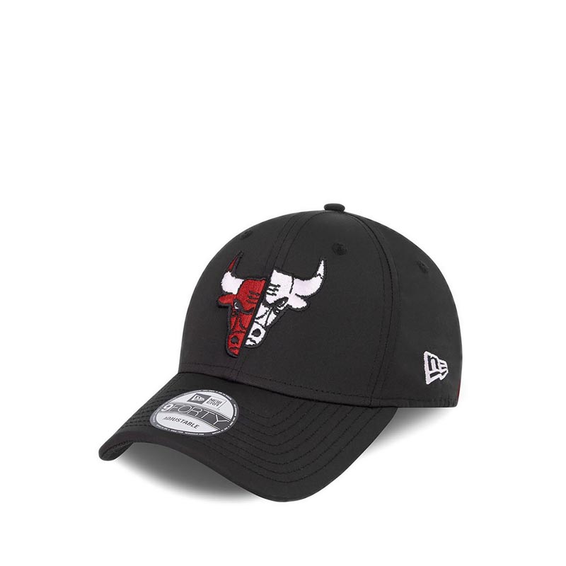 940 Chicago Bulls Half and Half Men's Caps - Black