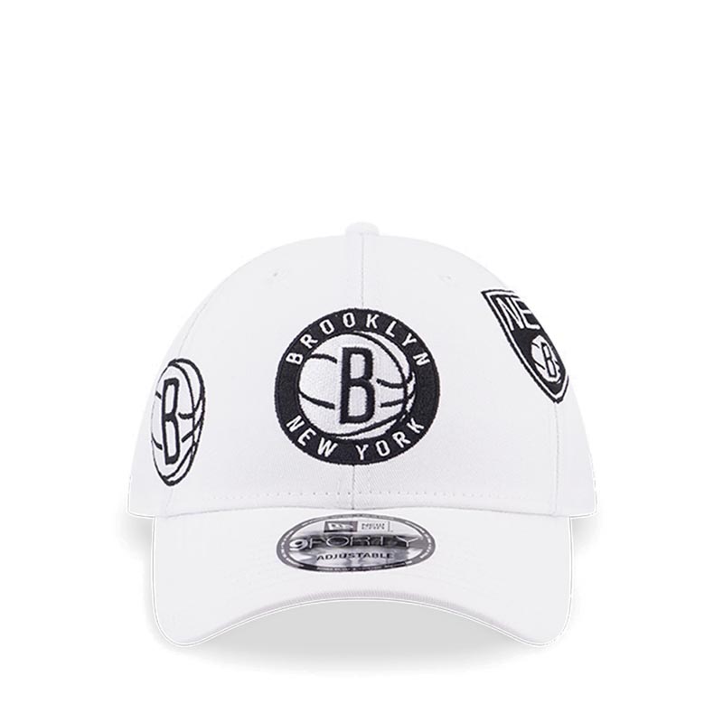 940 LEAGUE MULTI LOGOS BRONET MEN'S CAP - WHITE