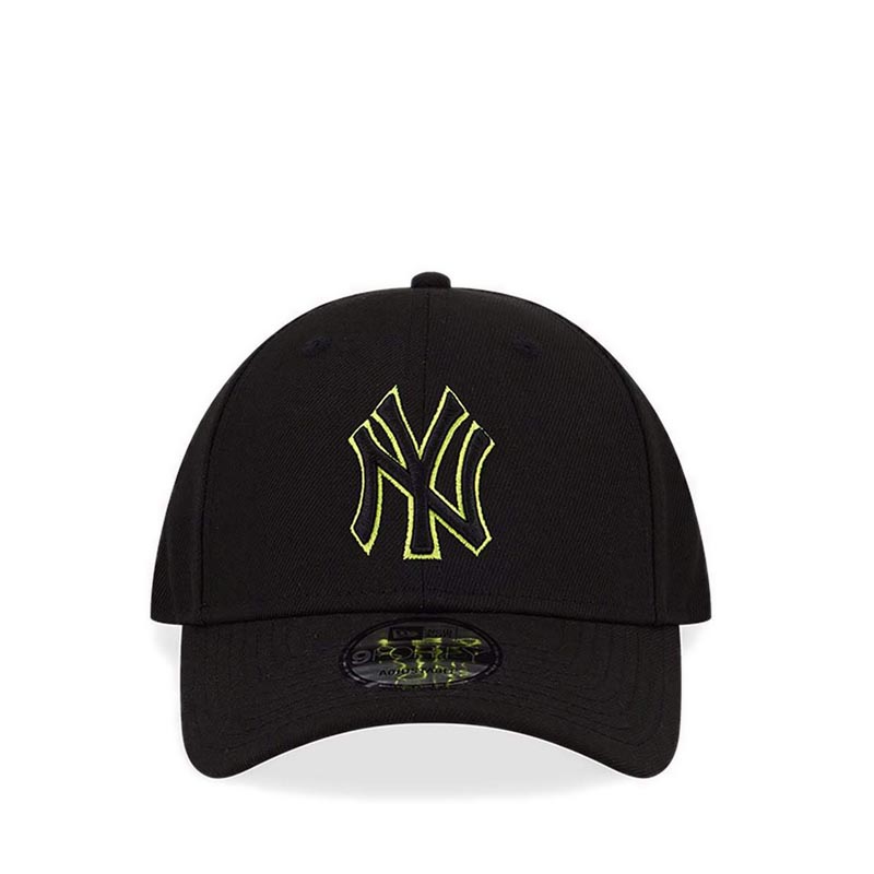 940 NEON OUTLINE NEYYAN MEN'S CAP - BLACK