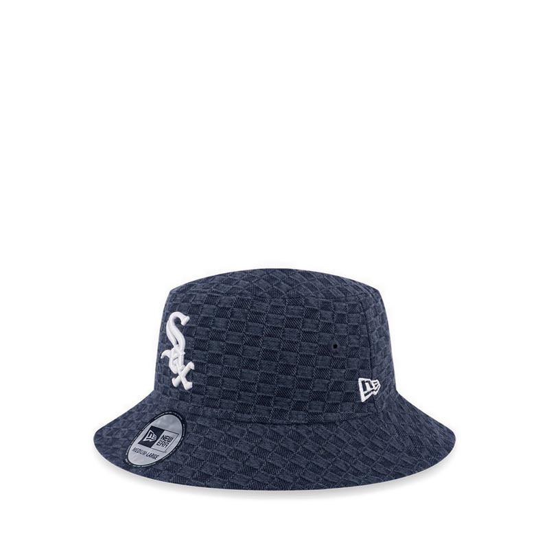 BUCKET 01 WASH CHECKER CHIWHI Unisex's Caps - Black