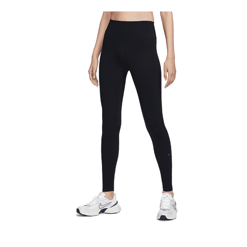 One Women's High-Waisted Full-Length Leggings - Black