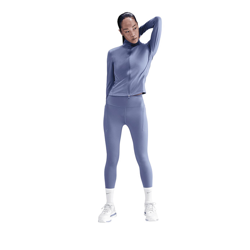 Swift Women's High-Waisted 7/8 Running Leggings - Blue