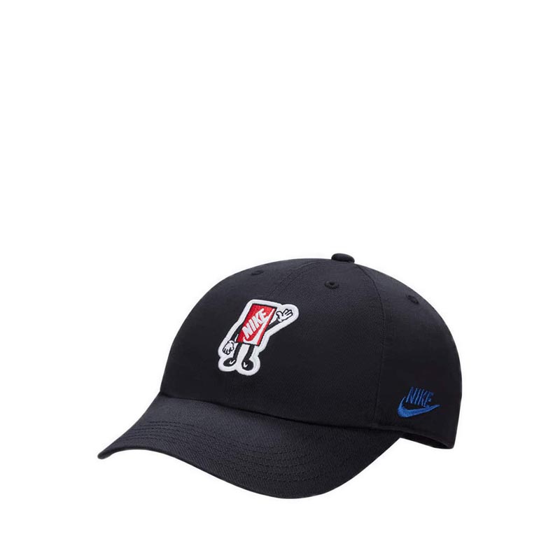 Club Kids' Adjustable Unstructured Boxy Cap Black