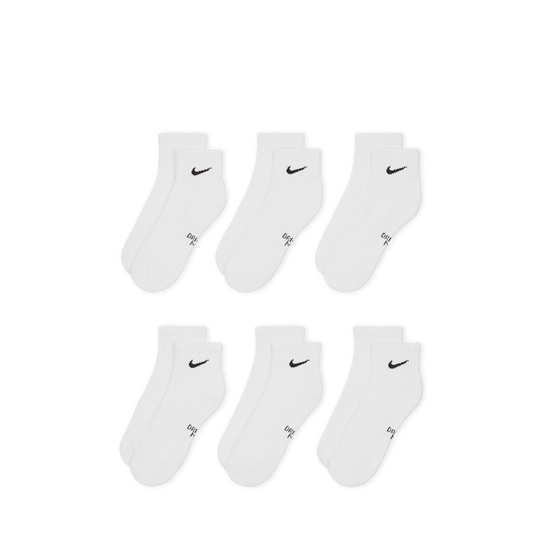 Everyday Kids' Cushioned Ankle Socks (6 Pairs) - White