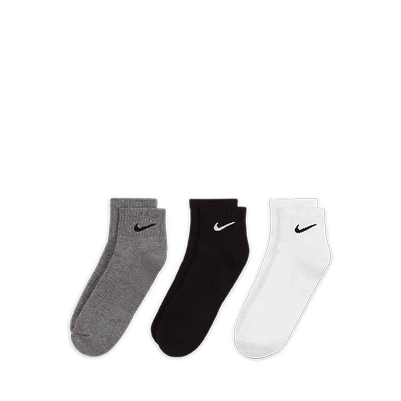 Everyday Cushioned Training Ankle Socks (3 Pairs) - Multicolor