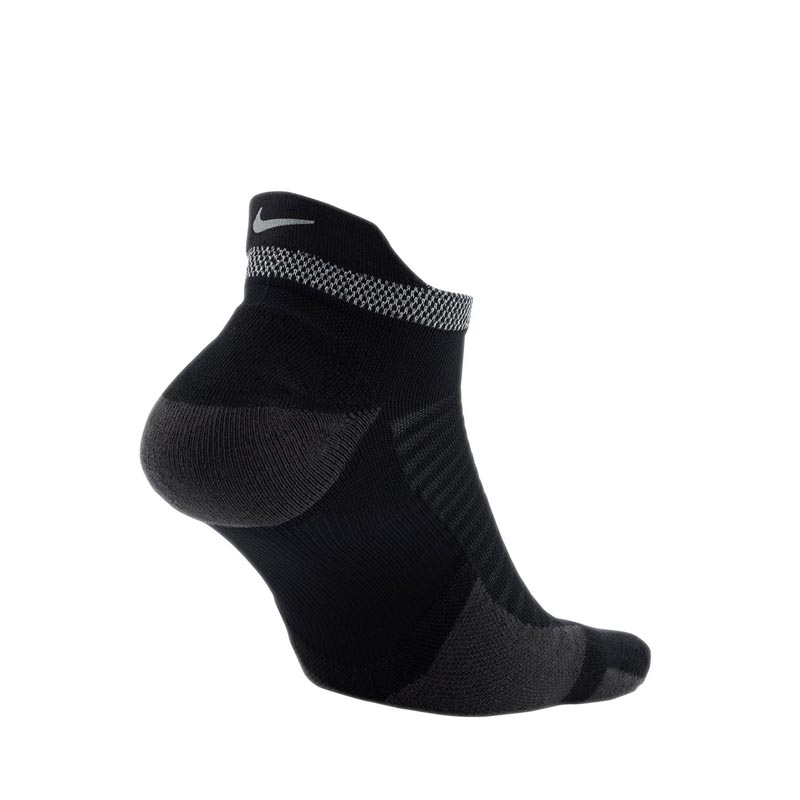 Spark Cushioned No-Show Running Socks - Black