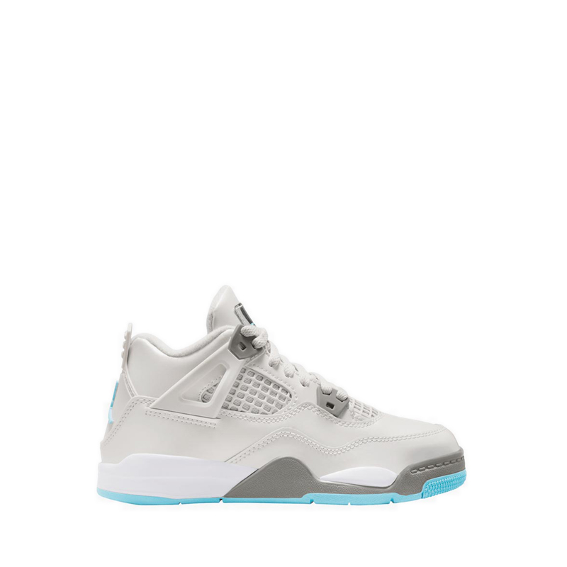 Jordan 4 Retro Boys' Play School Basketball Shoes - Photon Dust/Blue Chill