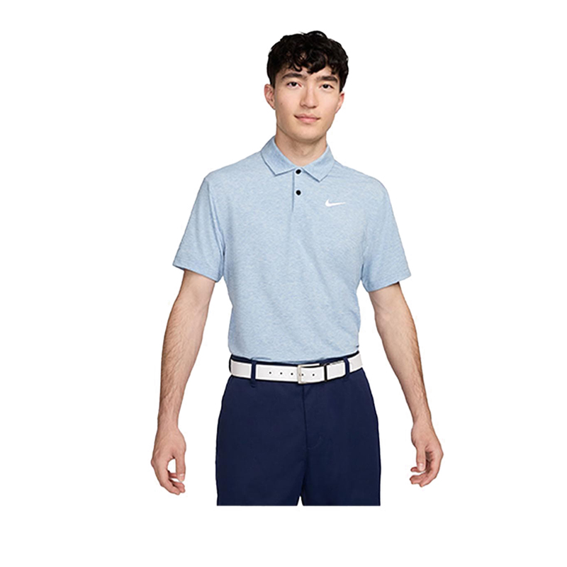 As Df Tour Heather Polo Men's - Aegean Storm/White