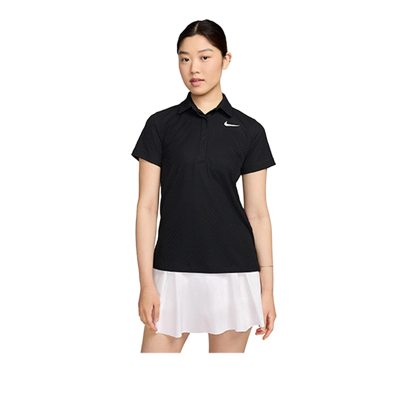 As Dri-Fit Adv Tour Ss Polo Women's - Black White