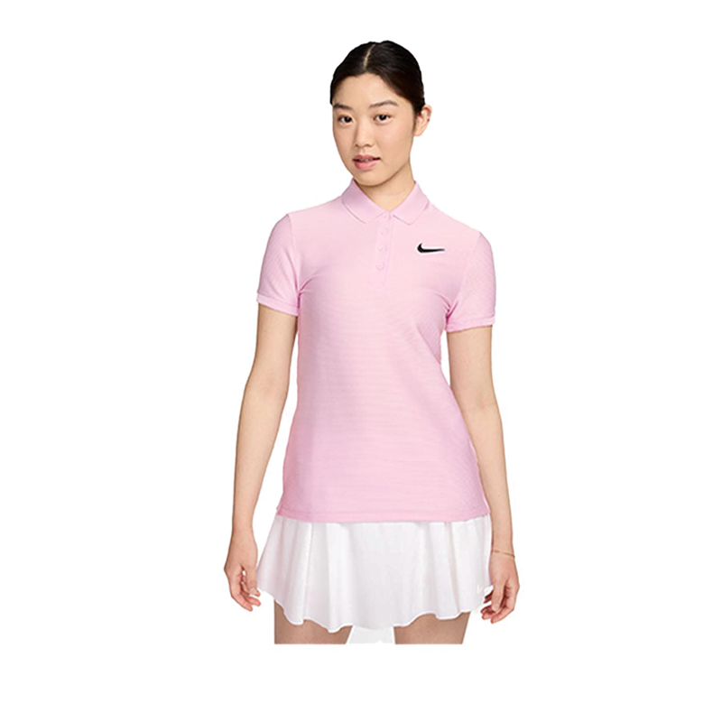 As Df Vctry Ss Vnr Polo Women's - Pink Foam /Black