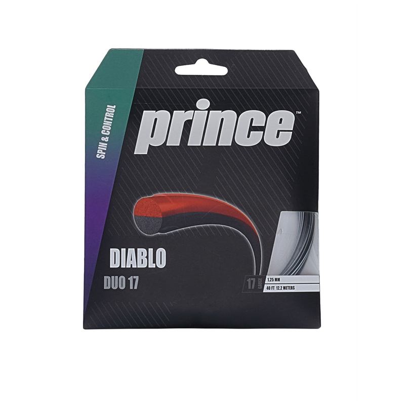 Diablo Duo 17 Tennis String - Black/Silver