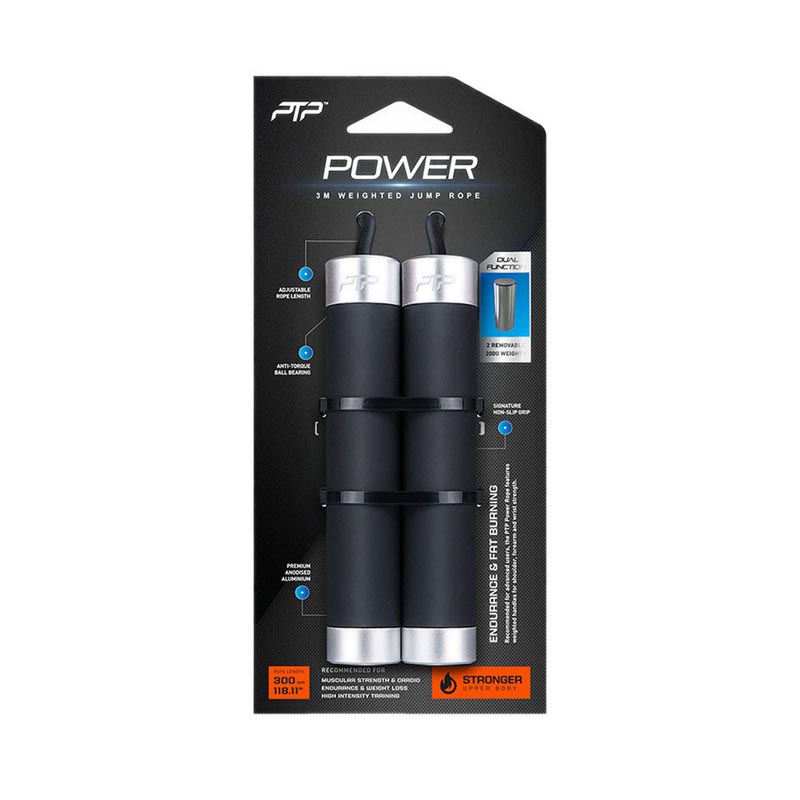 Power Weighted Jump Rope - Black