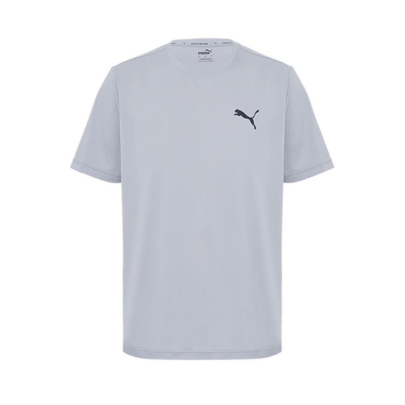 Men ACTIVE Small Logo Tee Lifestyle - Gray Violet