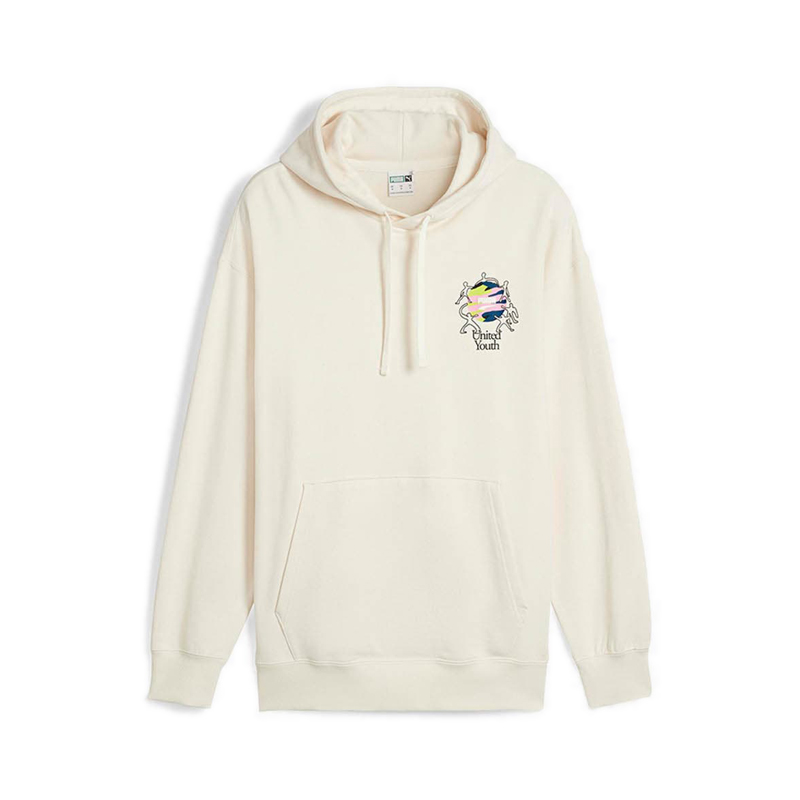 Downtown Graphic Hoodie Tr Men's Hoodie - Beige