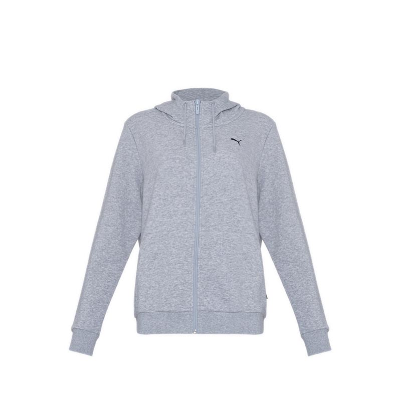 ESS Full Zip Womens Hoodie - Grey
