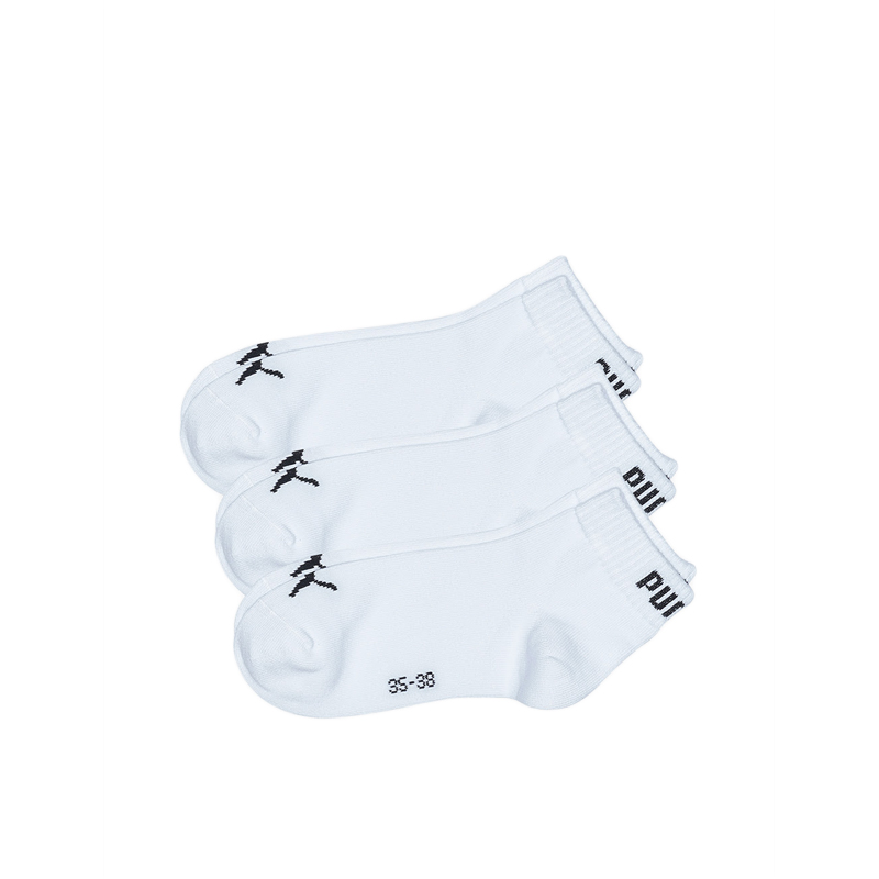 Unisex Quarter 3P - White