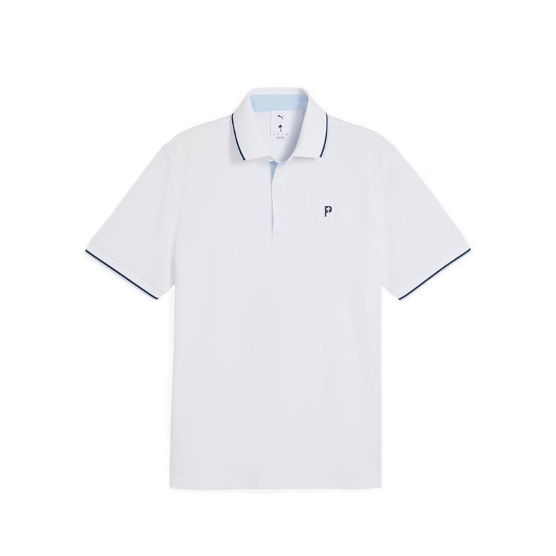 Puma X Ptc Tipped Polo Men's -White Glow-Haute Tropic