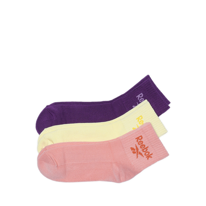 3P Quarter women's Socks - Rose/ Yellow/Wine