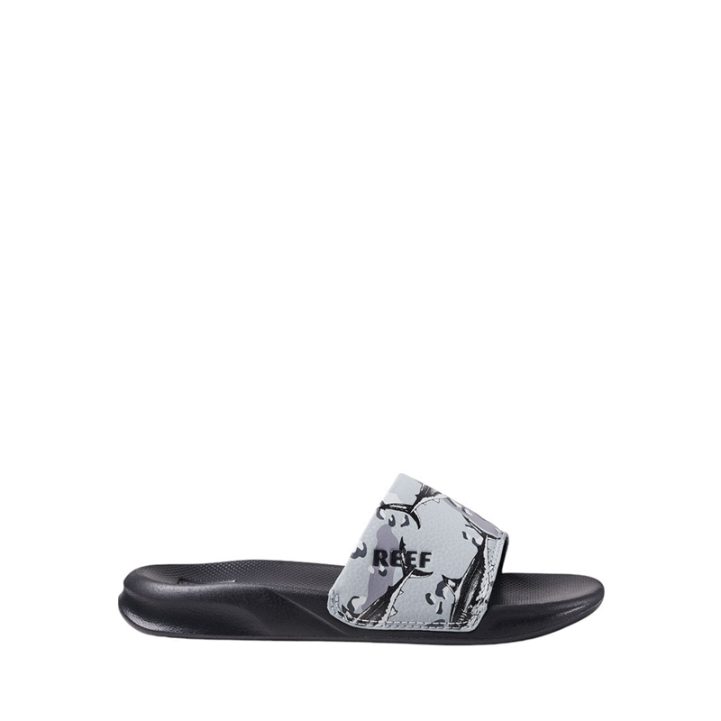Kids One Slide Kids Boys Sandals - Grey Camo Shark