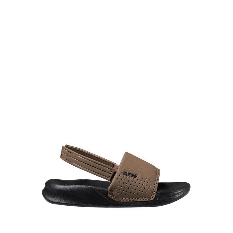 Little One Slide Kids Boys Sandals - Black/Tan