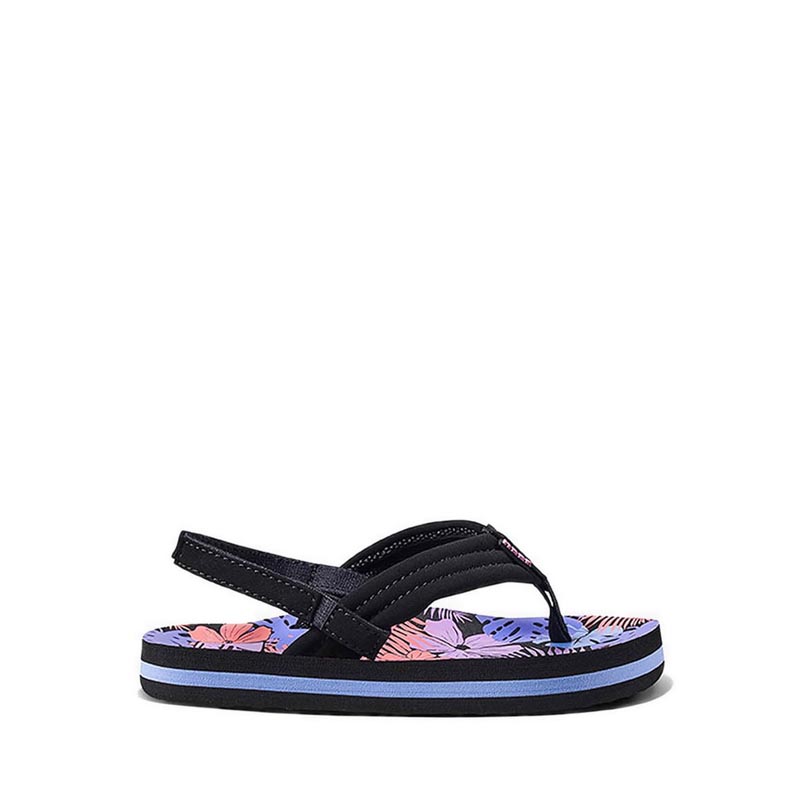 LITTLE AHI KIDS GIRLS SANDALS - PURPLE FRONDS