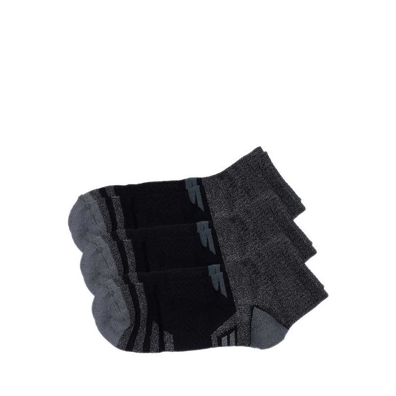 3pk Select Terry Quarter Crew Men - Black