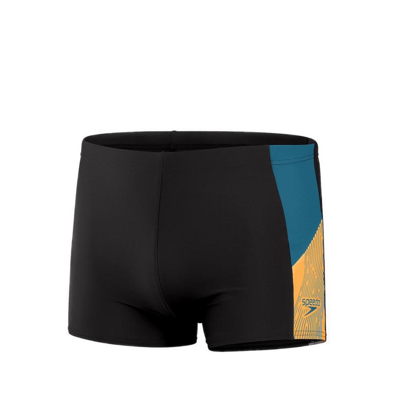 Mens Dive Aquashort - Black / Dark Teal / Mandarin Peel