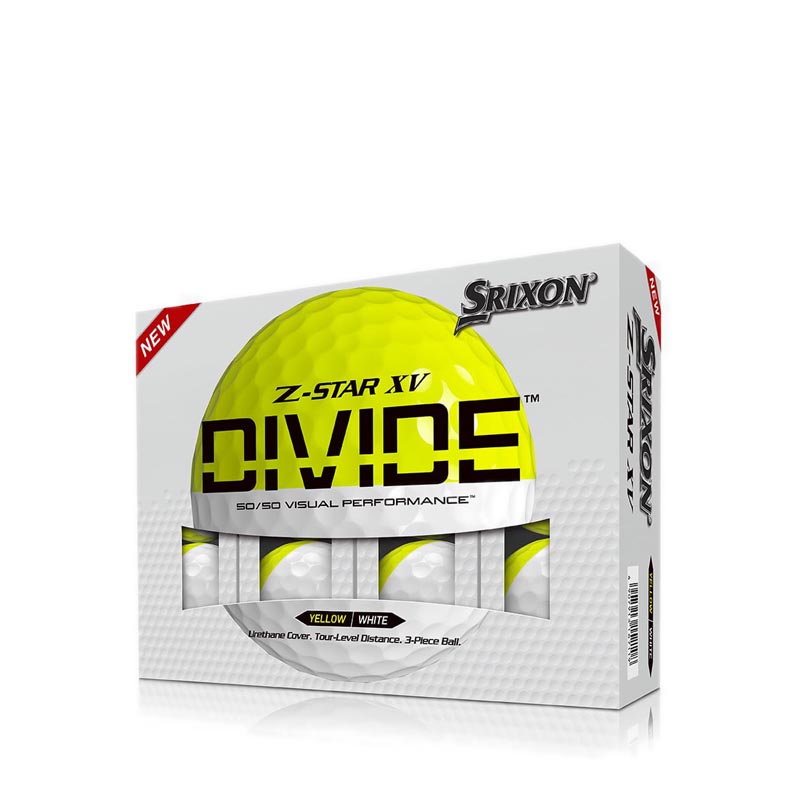 ZSTAR8 XV Divide Golf Ball mens  White/Yellow