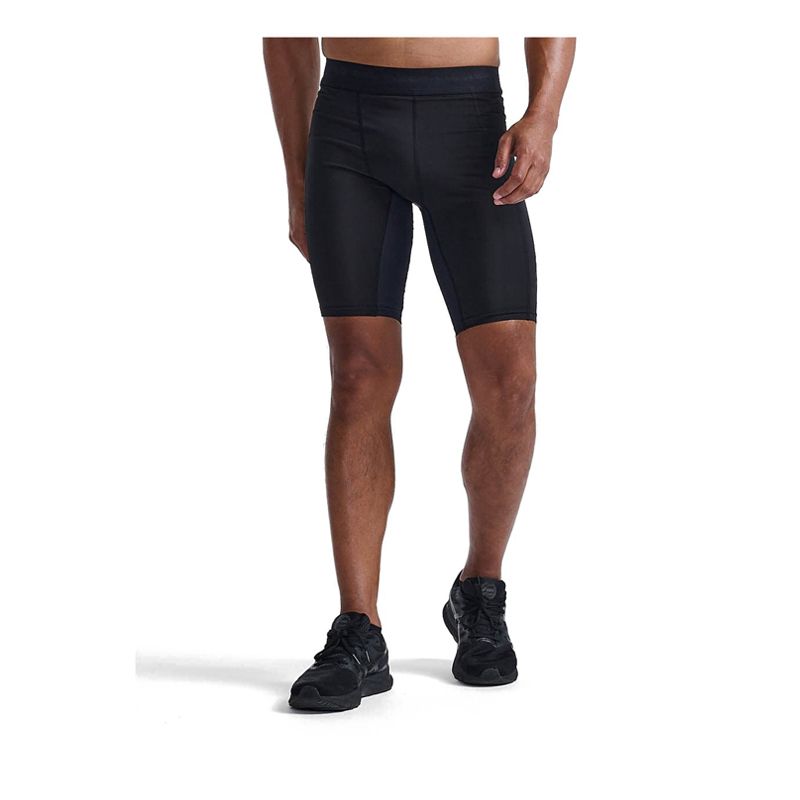 Mens 2XU Mens Base Layer Comp Shorts - Black