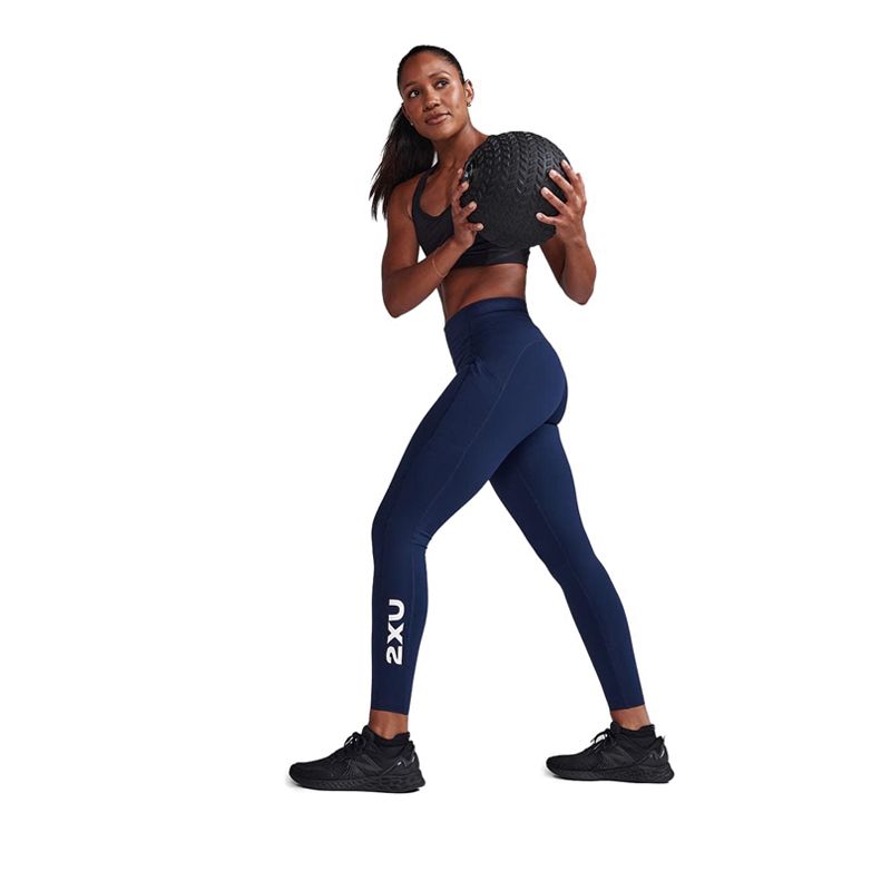 Womens Form Stash Hi-Rise Comp Tight - Navy