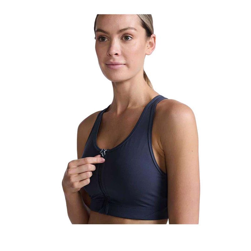 2XU Women's Motion Zip Bra - Ink