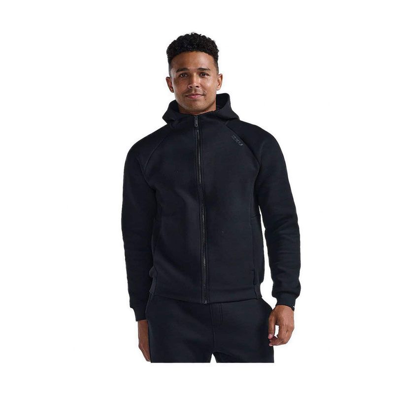 MEN COMMUTE FULL ZIP HOODIE - BLACK