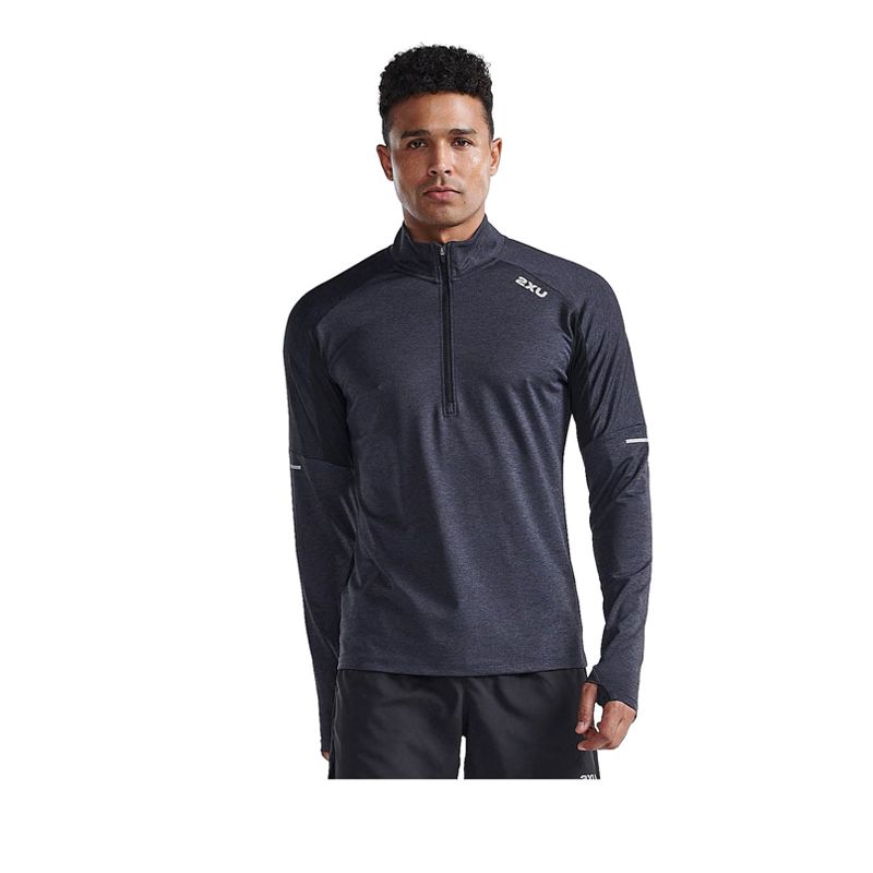 Mens Aero 1/2 Zip - Black