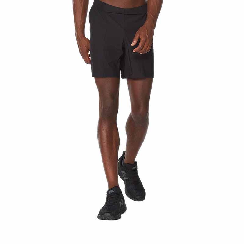 2XU Men's Light Speed 7" Cover Shorts - Black