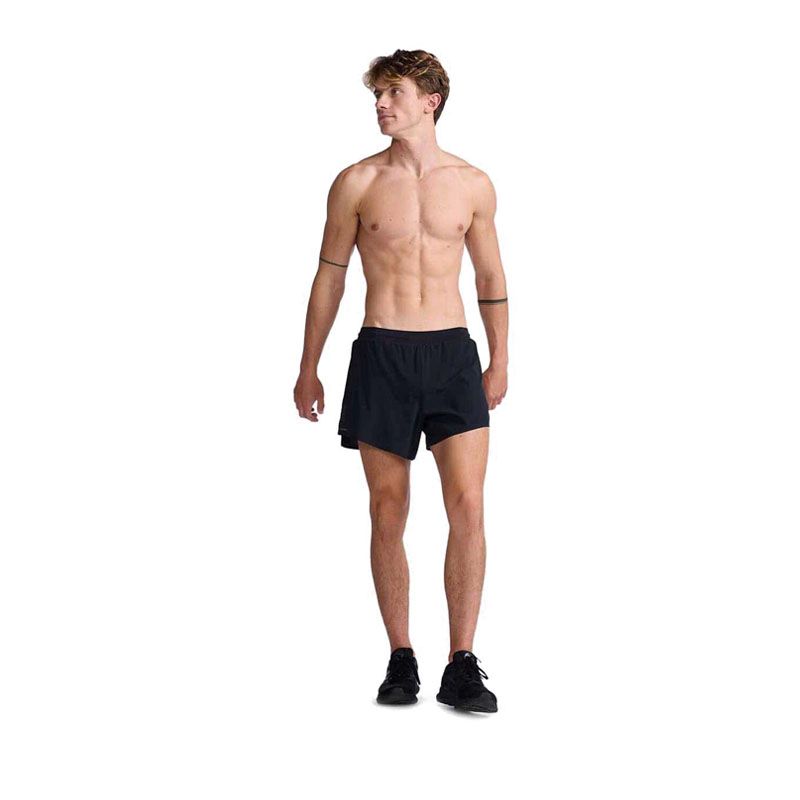 Men's Light Speed Stash 5 Inch Short - Black
