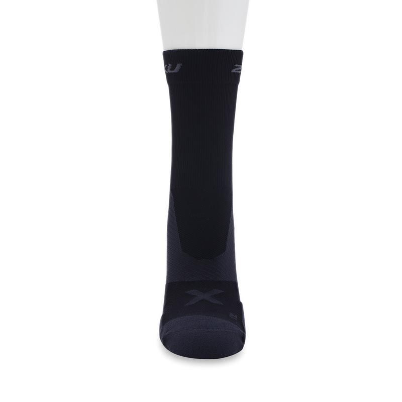 Unisex Vectr Cushion Crew Socks - Black