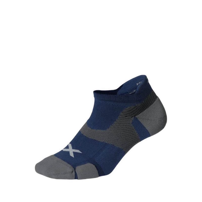 Unisex Vectr Cushion No Show Socks - Navy