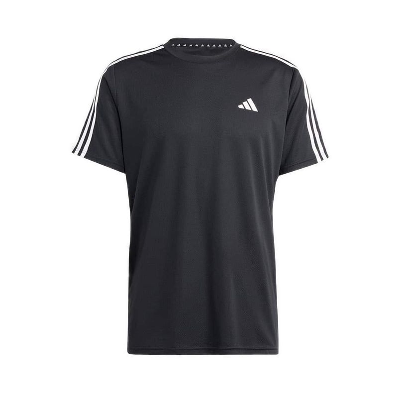 Train Essentials 3-Stripes Men's Training T-Shirt - Black