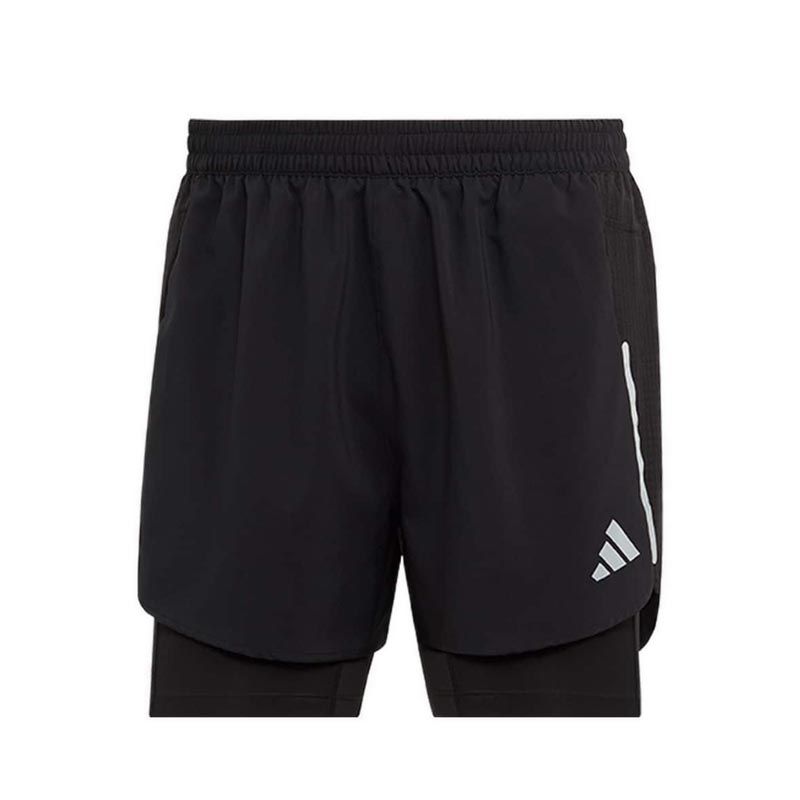 Designed for Running 2-in-1 Men's Shorts - Black