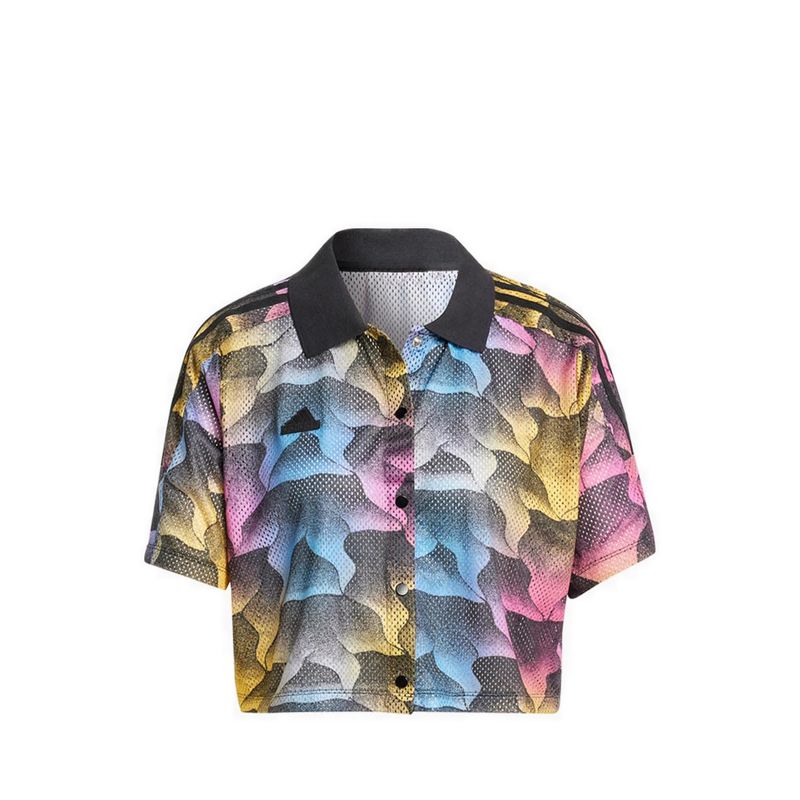 Tiro Print Mesh Summer Women's Shirt - Black