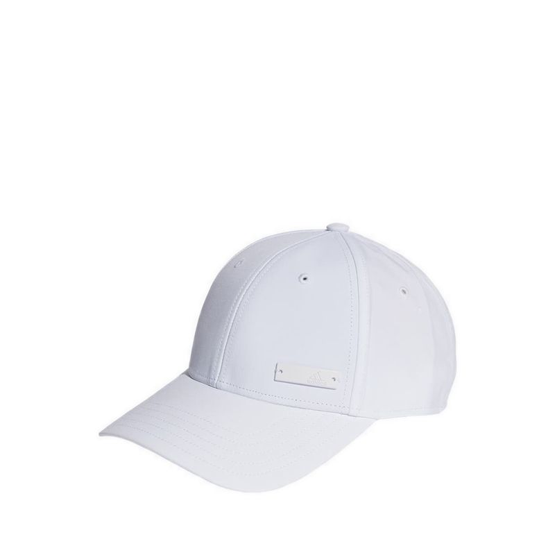 Metal Badge Lightweight Unisex Baseball Cap - White