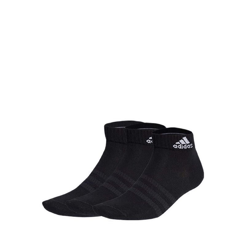 Thin and Light Unisex Ankle Socks 3 Pairs - Black