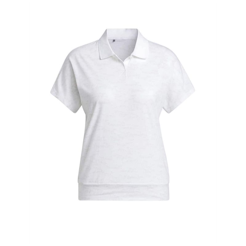 GO-TO PRNT POLO WOMEN'S -WHITE GREY