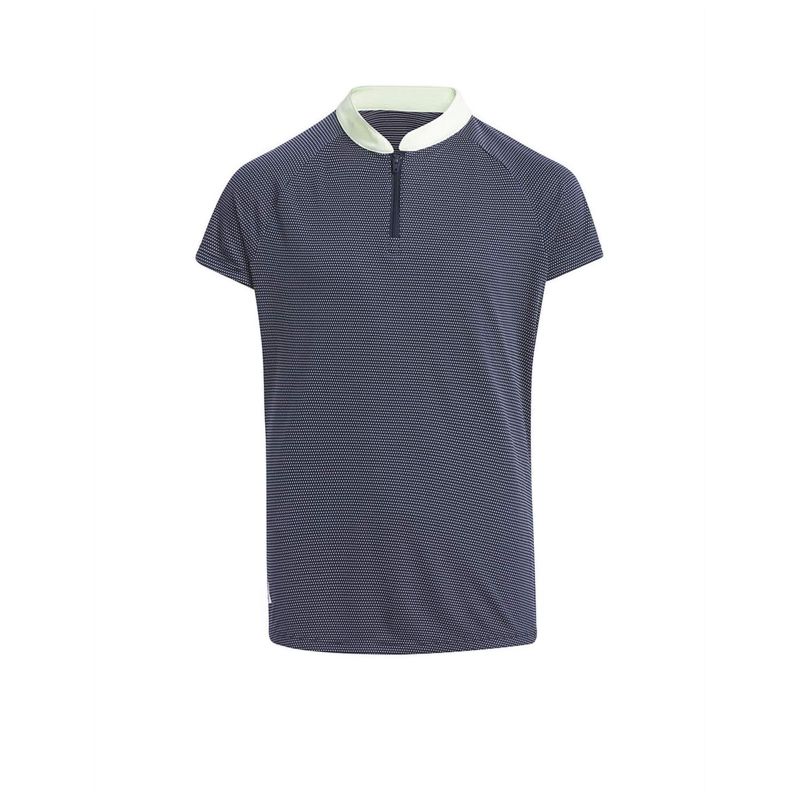 GIRL ZIP POLO WOMEN'S - NAVY