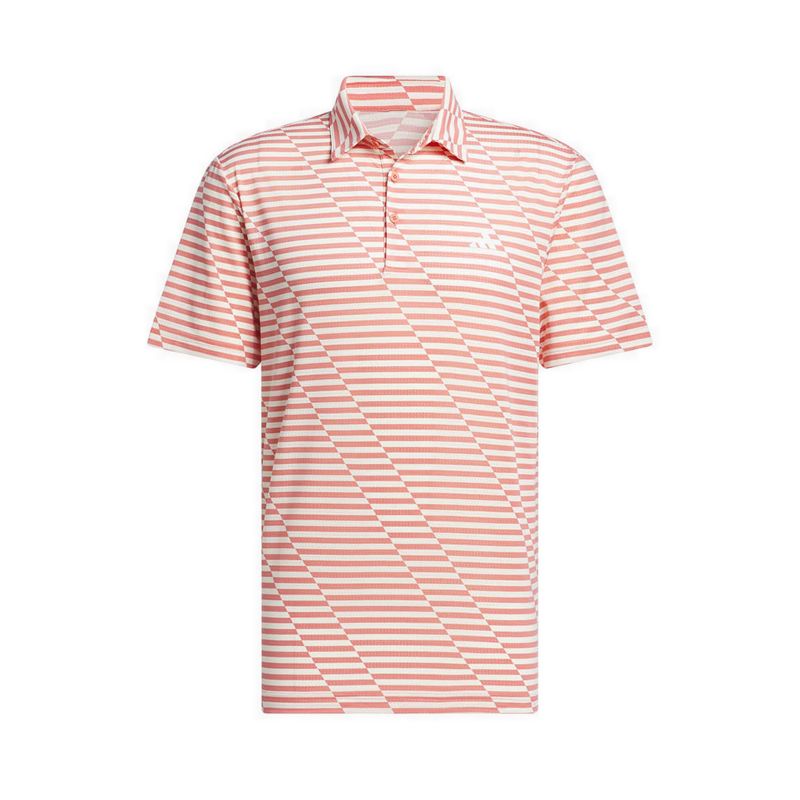 MESH PRINT POLO MEN'S - PEACH