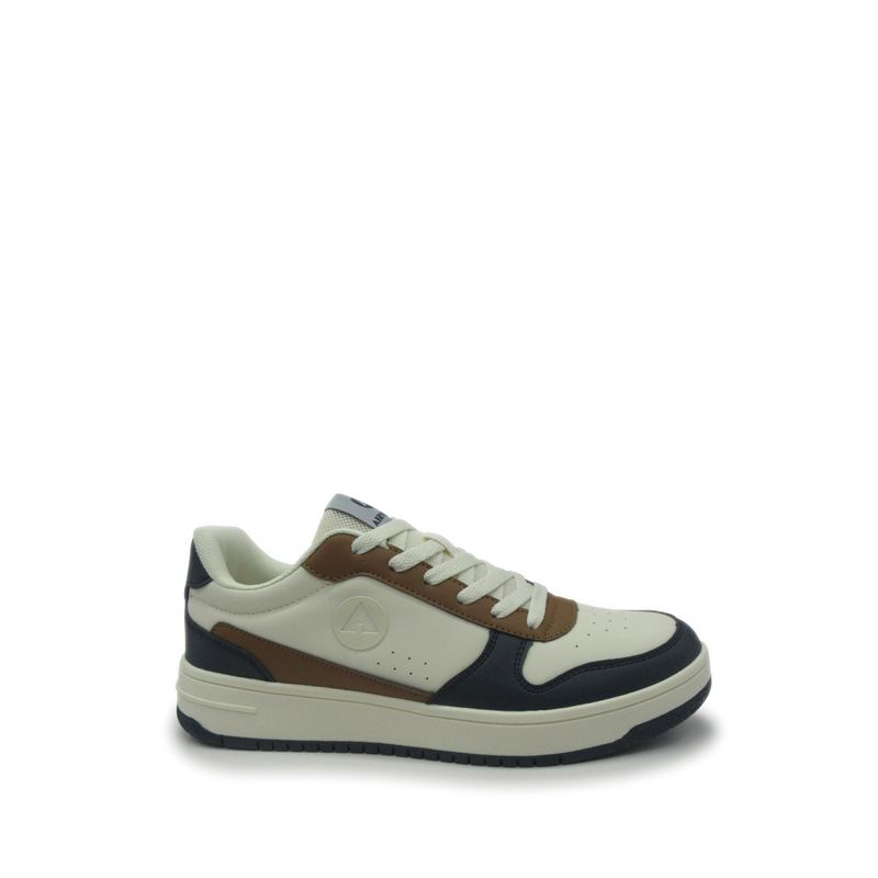 Baltis Men's Skate Shoes- Beige/Navy